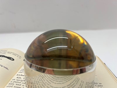 Lot 59 - A silver and glass table magnifier