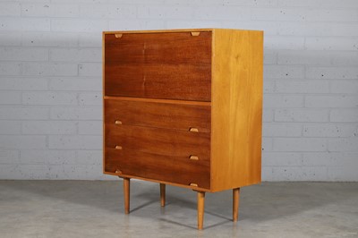 Lot 206 - A Robin Day walnut bureau