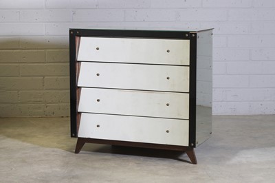 Lot 147 - A mirrored chest of drawers