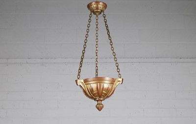 Lot 143 - A gilt-bronze hanging jardinière