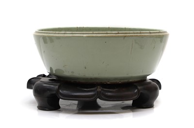 Lot 297 - A Swedish celadon ground bowl