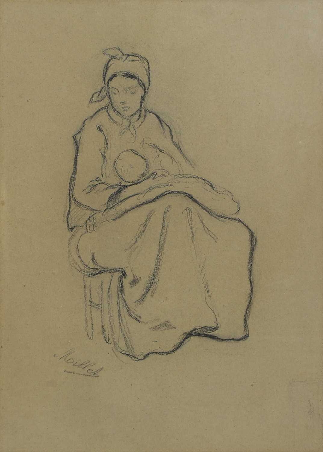 Lot 24 - Circle of Jean-François Millet (French, 1814-1875)