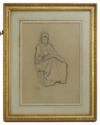 Lot 24 - Circle of Jean-François Millet (French, 1814-1875)