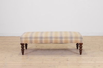 Lot 62 - An upholstered footstool by George Smith