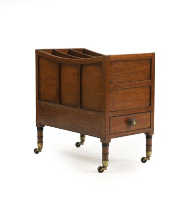 Lot 383 - A George III mahogany canterbury