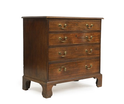 Lot 398 - A small George III mahogany chest of drawers