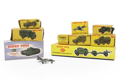 Lot 247 - A collection of Dinky military toys