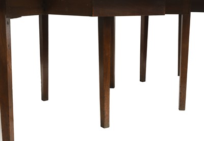 Lot 381 - A George III mahogany D-end dining table