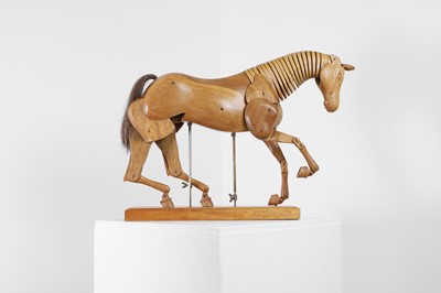 Lot 110 - An artist's lay model of a horse