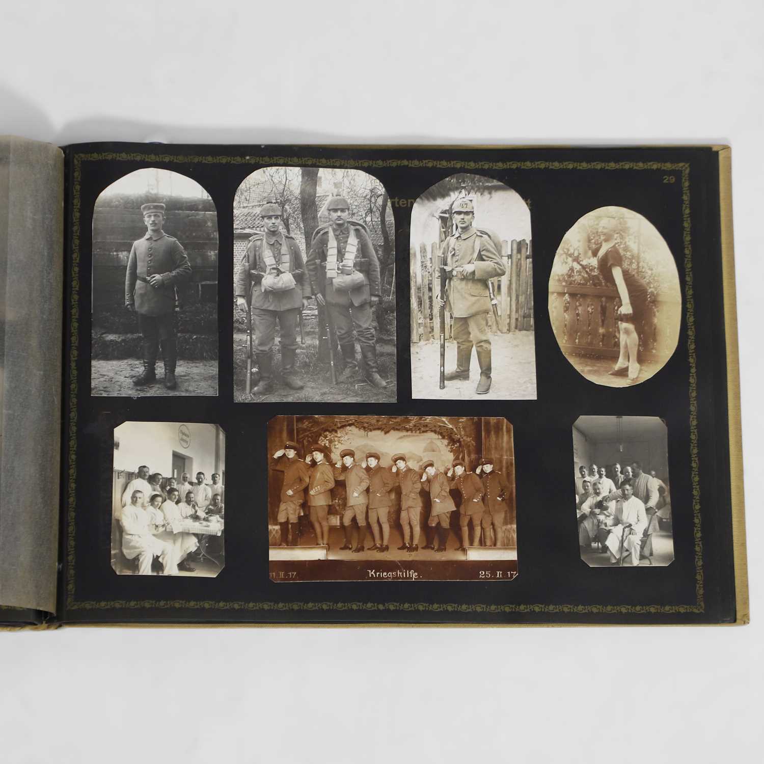 Lot 217 - A World War One/Imperial German photograph album