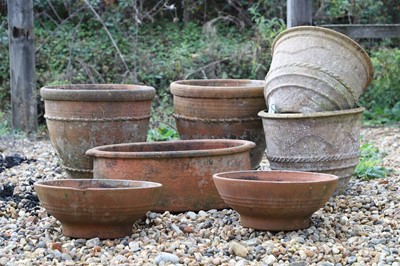 Lot 794 - Two pairs of terracotta pots