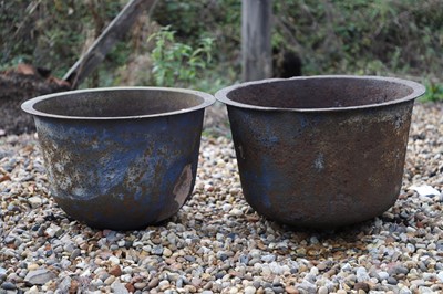 Lot 791 - Two cast iron 'coppers'