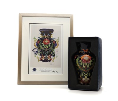 Lot 194 - A Moorcroft pottery 'Jubilation' pattern vase