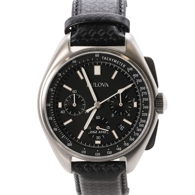 Lot 36A - A gentlemen's Bulova Lunar Pilot stainless steel chronograph wristwatch