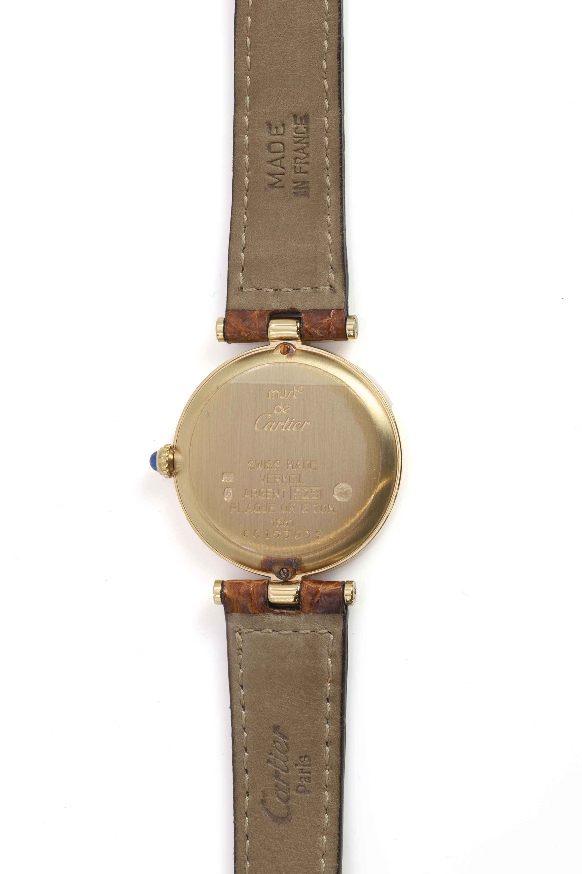 Cartier mut de Cartier ブラウンレザーベルト Cartier brown leather strap KD1IJY92 24.5mm - 219562