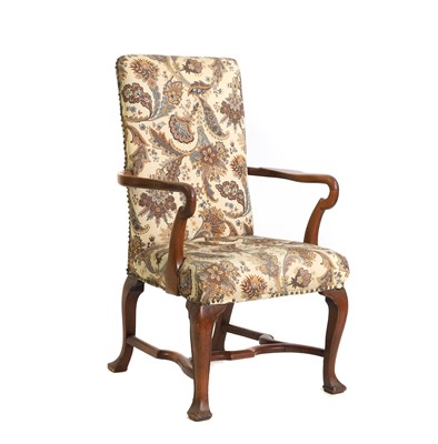 Lot 398 - A mahogany armchair