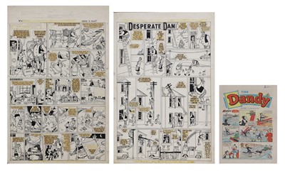 Lot 137 - Original comic artwork for 'The Dandy'