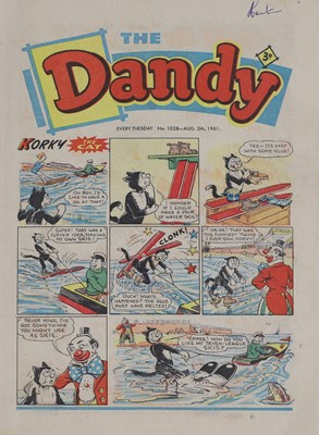 Lot 137 - Original comic artwork for 'The Dandy'