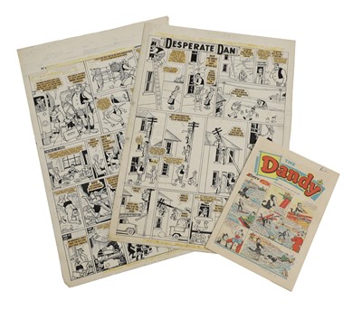 Lot 137 - Original comic artwork for 'The Dandy'