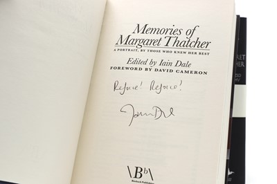 Lot 251 - A collection of Margaret Thatcher books and ephemera