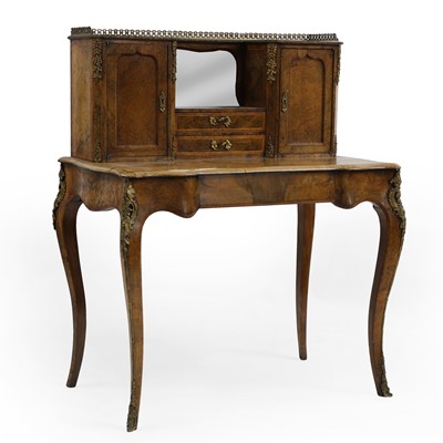 Lot 470 - A Victorian figured walnut bonheur du jour