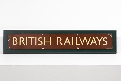 Lot 385 - A 'British Railways' railway enamel sign