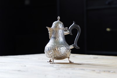 Lot 256 - A small Victorian silver coffee pot