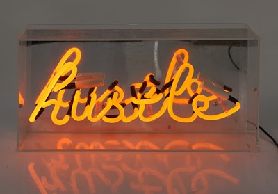 Lot 353 - A 'Hustle' neon wall light