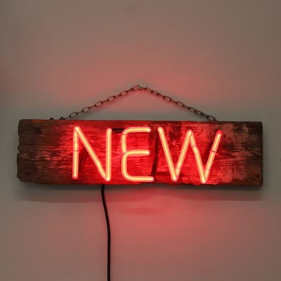 Lot 399 - A 'NEW' red neon wall light