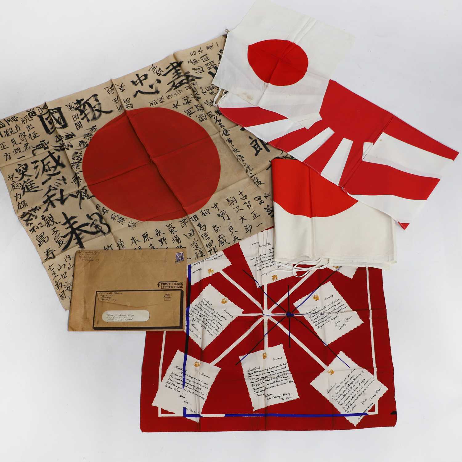 Lot 209 - A Japanese Second World War kamikazi flag