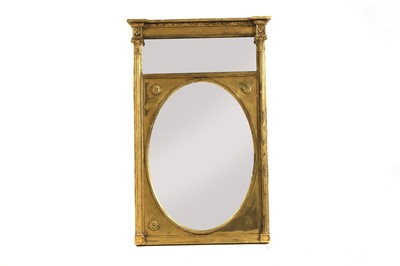 Lot 413 - A George III gilt framed wall mirror