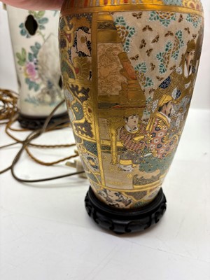 Lot 275 - A pair of Chinese porcelain table lamps