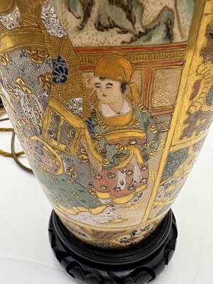 Lot 275 - A pair of Chinese porcelain table lamps