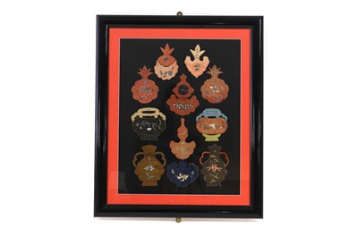 Lot 259 - A collection of Chinese embroidered rank badges