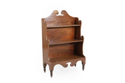 Lot 547 - A mahogany and line inlaid waterfall bookcase