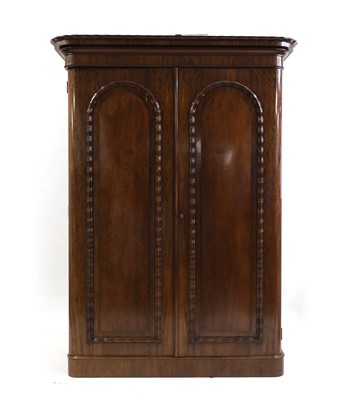 Lot 668 - A Victorian mahogany wardrobe