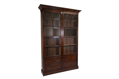 Lot 509 - A mahogany glazed bookcase