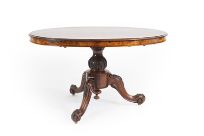 Lot 514 - A Victorian and burr walnut low table