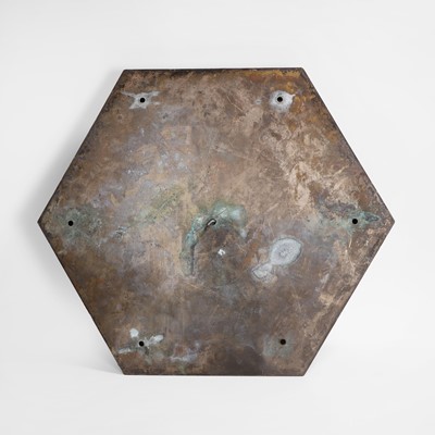 Lot 153 - An Art Deco moulded glass and bronze wall light