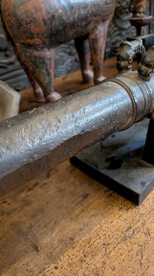 Lot 131 - A bronze signal cannon