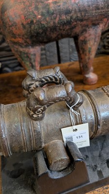 Lot 131 - A bronze signal cannon