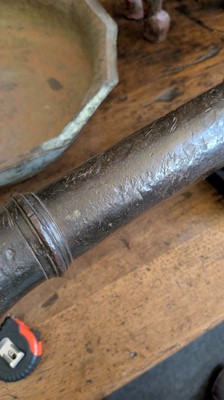 Lot 131 - A bronze signal cannon
