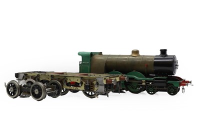 Lot 358 - A 3 1/4 inch guage live steam locomotive with additional rolling stock