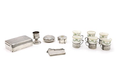 Lot 45 - A collection of silver items