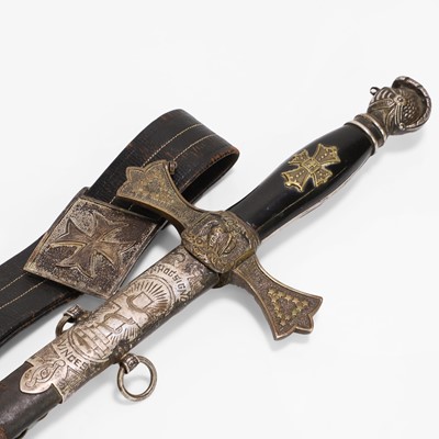 Lot 18 - A Knights Templar Masonic sword