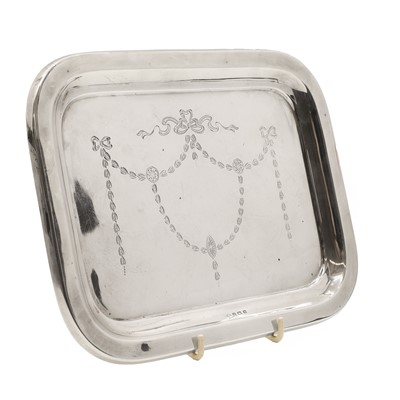 Lot 12 - A silver dressing table dish