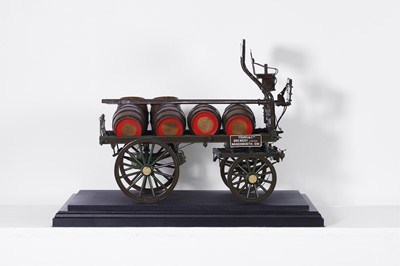 Lot 389 - A scale model of a brewer's horse-drawn dray