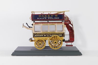 Lot 386 - A scale model of an Edwardian horse-drawn bus