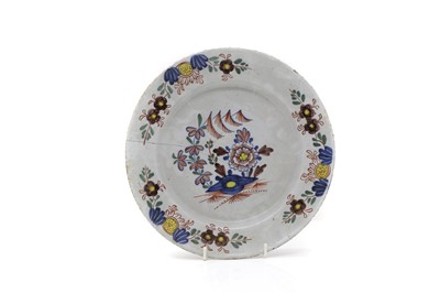 Lot 165 - A Delft pottery plate