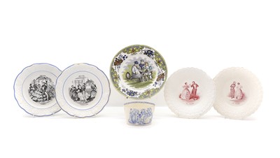 Lot 120 - Two pairs of porcelain plates